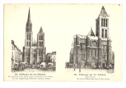 Cp, 93, Saint-Denis, L'Abbaye, Multi-Vues - Saint Denis