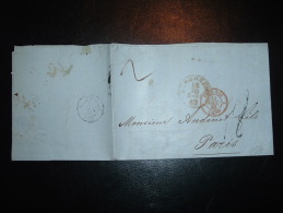 LETTRE (PLI) POUR LA FRANCE OBL. 12 10 63 DORDRECHT + CACHET ENTREE ROUGE 2 PAYS-BAS 2 VALNES (59 NORD) + TAXE - Cartas & Documentos