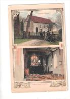 EXBURY CHURCH INTERIOR & EXTERIOR WITH EXBURY POSTMARK  Near Lymington BEALING & HICKSON SOUTHAMPTON - Other & Unclassified