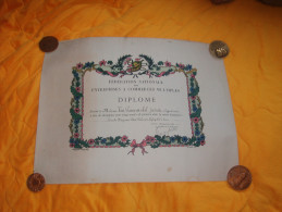 DIPLOME FEDERATION NATIONALE DES ENTREPRISES A COMMERCES MULTIPLES DE 1952. / GRANDS MAGASINS AUX GALERIES LAFAYETTE P. - Diplômes & Bulletins Scolaires