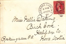 USA Cover Sarnac Lake, NY To Birch Cove, NS Franked Scott #252 2c Washington - Storia Postale