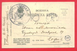 145845 / 2 AUSTRIA SANITARY MISSION Censorship NIS 28.5.1916 Serbia  - SOFIA 20.3.1916 MILITARY POST Bulgaria Bulgarie - Briefe U. Dokumente