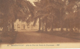 S S 816   / CPA  CONGO - BRAZZAVILLE - ALLEE DU PARC DU PALAIS DU GOUVERNEUR - Brazzaville