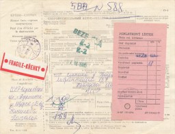 C06013 - USSR (1985) Dzerzinsk / - To Czechoslovakia: 040 02 Kosice 2 / 503 42 Hradec Kralove 19 - Segnatasse