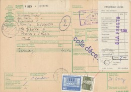 C06037 - DDR (1981) 102 Berlin 2 / - To Czechoslovakia: 405 02 Decin 2 / 140 00 Praha 4 - Timbres-taxe
