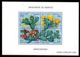 MONACO 1992, Yv. 55, FIGUIER DE BARBARIE, 1 Feuillet Neuf / Mint. - Cactus