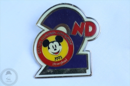 2nd Official Disneyana Convention 1993 Disneyland - Mickey Mouse - Large Coca Cola Pin Badge #PLS - Coca-Cola