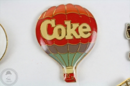 Coca Cola Coke Hot Air Balloon - Pin Badge #PLS - Coca-Cola