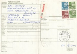 C06075 - Denmark (1981) Kobenhavn N / - To Czechoslovakia: 405 02 Decin 2 / 140 00 Praha 4 - Lettres & Documents