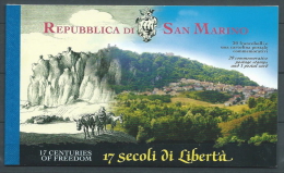 2000 SAN MARINO LIBRETTO 17 SECOLI DI LIBERTA MNH ** - ED - Markenheftchen