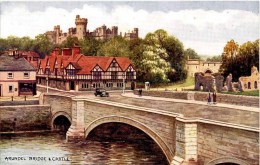 SALMON ART CARD - CARRUTHERS - 4161 - ARUNDEL BRIDGE AND CASTLE - Arundel