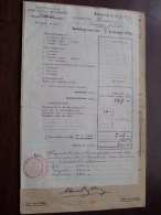 HOEVEN Théodore Nationale Kas Voor Oorlogspensioenen Anno 1940/41 - 2 Stuks Docu ( Zie Foto´s Voor Details) ! - Documents