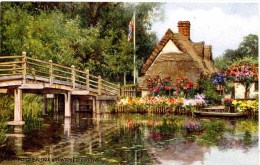 SALMON ART CARD - CARRUTHERS - 4239 - FLATFORD BRIDGE & THATCHED COTTAGE - Otros & Sin Clasificación