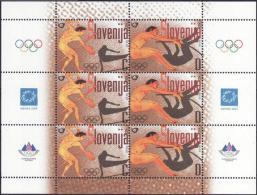 Slovenia Slovenie Slowenien 2004  Olympic Games Athens, Long Jump. Discus Throwing Antique Games; Sheet MNH ** - Sommer 2004: Athen