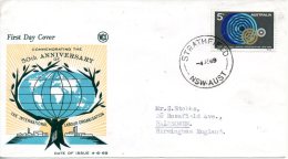 AUSTRALIE. N°387 De 1969 Sur Enveloppe 1er Jour (FDC). OIT. - ILO