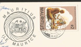 MAURITIUS MAURICE Pearl Of Indian Ocean Map Curepipe Palmar Mahebourg Souillac Chamarel...1984 - Mauritius