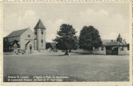 Woluwe St. Lambert :  L'église Et Place Du Sacré Coeur  ( Ecrit Avec Timbre ) - Woluwe-St-Lambert - St-Lambrechts-Woluwe