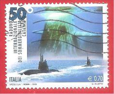 ITALIA REPUBBLICA USATO - 2013 - 50º Raduno Internazionale Dei Sommergibilisti In Catania - € 0,70 - S. 3400 - 2011-20: Used