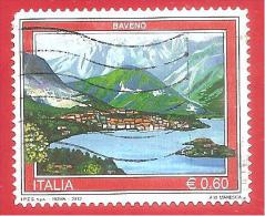 ITALIA REPUBBLICA USATO - 2012 - Turismo - Baveno - € 0,60 - S. 3331 - 2011-20: Afgestempeld