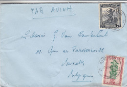 Congo Belge - Lettre De 1948  ?? - Oblitération Mweka Et Luluab.... - Exp Vers La Belgique - Soldats - Fusils - Statues - Storia Postale