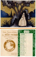 Livret Calendrier De Poche 1935, Au Bébé Friand, Paris 13ème (art Deco ) - Petit Format : 1921-40
