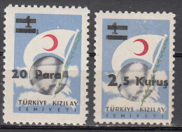 Turkey  Scott No.  RA187a-b      Unused Hinged     Year  1956 - Unused Stamps