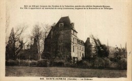 CPA  (85)    STE   Ou  SAINTE-HERMINE  -  Le Château - Sainte Hermine