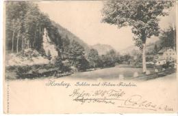 CPA...HORNBERG..SCHLOSS UND FELSEN FRAÜLEIN ..1901.. - Hornberg