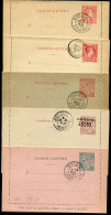 MONACO - ENTIER POSTAUX - 5 CARTES LETTRES RÉF. STORCH & FRANCON N° F1 - F2 -G1 - H3 - L1 - OBL. MAIS NON CIRCULÉES - TB - Ganzsachen