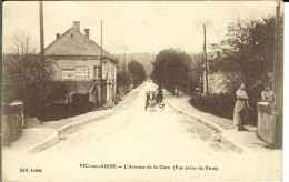 CPA  VIC-SUR-AISNE L'avenue De La Gare 10336 - Vic Sur Aisne