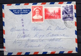 Béguinage De Bruges, 946 / 951 Sur 3 Lettres 1956 Vers Le Canada, Cote Ø 92,50 € - Covers & Documents