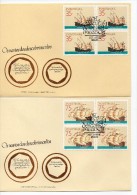 Serie De Barcos De Portugal En Bloque De 4. 1991 - Cartas & Documentos