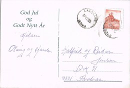 9227. Postal LANGHAMN (Noruega) Norge 1963. God Jul - Covers & Documents