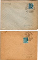 TB 127 - TB Type MERCURE X 2  OB  Journée Du Timbre VALENTIGNEY 1942 / 43 Sur Enveloppe - Cachets Commémoratifs