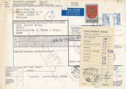 C06223 - Finland (1978) Lahti 10 / Par Avion / - To Czechoslovakia: 220 00 Praha 120, Praha 121, Praha 4 - Briefe U. Dokumente