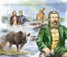 Togo. 2014 John Hanning Speke . (123b) - Rhinoceros