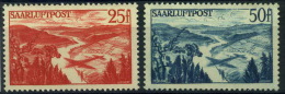 France, Sarre : Poste Aérienne N° 9 Nsg Et 10 X (gomme Partielle) Année 1948 - Ongebruikt
