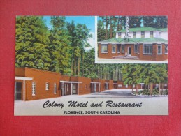 South Carolina> Florence  Colony Motel  Ref-1347 - Florence