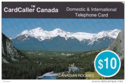 Canada, CA-CC-003, CardCaller Canada, $10 Canadian Rockies, 2 Scans. - Kanada