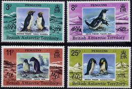 BRITISH ANTARCTIC TERR 1979 PENGUINS SC#72-75 MNH BIRDS (DEL04) - Ungebraucht