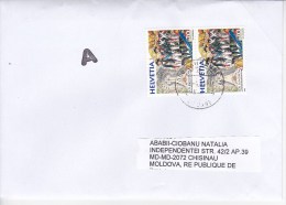 Switzerland To Moldova ; 2014  ; General Suworow ;  Suvorov ; History ;  Used Cover - Storia Postale