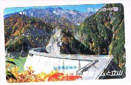 GIAPPONE  (JAPAN) -NTT (TAMURA)  - TELECA CODE 290-21430  MOUNTAINS  - USED - RIF.8251 - Montagne