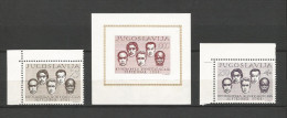 YOUGOSLAVIE - BLOC N° 7 + TIMBRES N° 876/877 NEUFS** - 1961 - SERIE COMPLETE - COTE + 30 € - VOIR SCAN - Ungebraucht