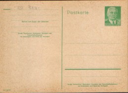Germany/DDR-Postal Stationery Postcard,unused 1956 - P68/b Grauweiss,W.Pieck - Cartes Postales - Neuves