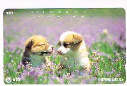 GIAPPONE  (JAPAN) - NTT (TAMURA)  -  CODE 111-059  DOGS      - USED - RIF.8322 - Chiens