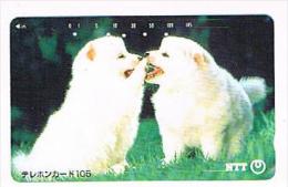 GIAPPONE  (JAPAN) - NTT (TAMURA)  -  CODE 111-074  DOGS      - USED - RIF.8323 - Chiens