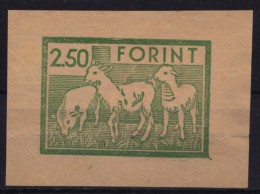 1970´s Hungary - Lamb / Sheep / Pig - REVENUE TAX Stamp - Animal HORSE Passport - CUT - Fiscale Zegels