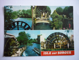 Isle Sur Sorgue (84) La Venise Du Vaucluse - Les Roues à Aubes Sur La Sorgue (2 Scann) - L'Isle Sur Sorgue