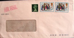 UK 1992 AIR MAIL To Italy Letter Tale Tales QUEEN ELISABETH II 2 Used COVER - Lettres & Documents