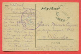 145946 / FELDPOSTCARTE Occupation Censorship KITCHEVO 25.7.1918 Macedonia Macedoine - SOFIA Bulgaria Bulgarie - Briefe U. Dokumente